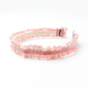 Diadeem met kant licht roze