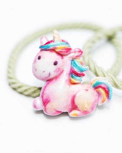 Unicorn elastiekjes multi color