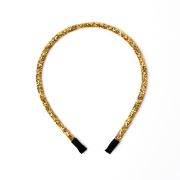 Glitter diadeem goud