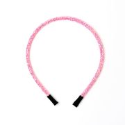 Glitter diadeem roze