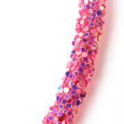 Glitter diadeem roze