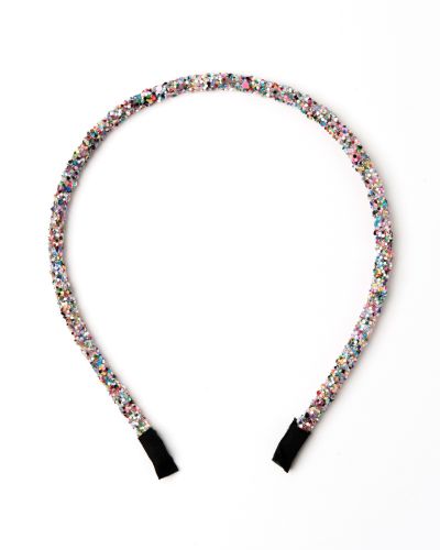 Glitter diadeem multi color