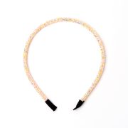 Glitter diadeem licht roze