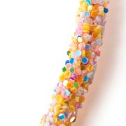 Glitter diadeem licht roze