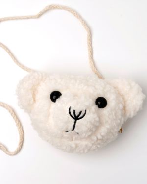 Beren tasje fluffy wit