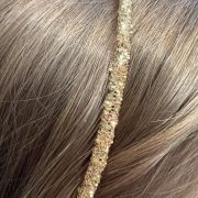 Glitter diadeem goud