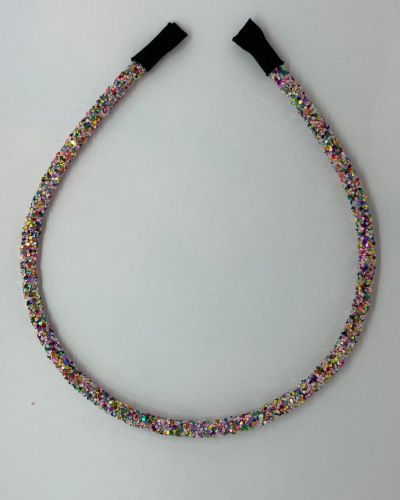 Glitter diadeem multi color