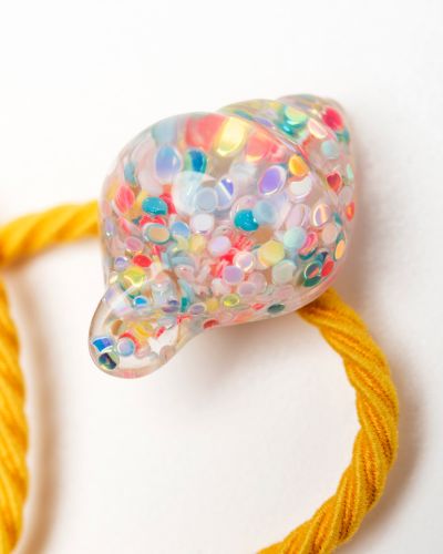 Elastiekje glitter venusschelp
