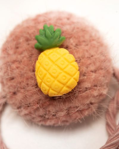 Elastiekje knoop ananas geel