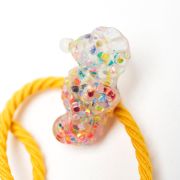 Glitter elastiekje zeepaard