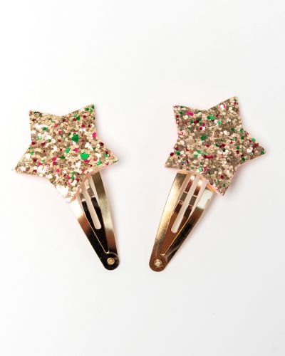 Haarspeltjes ster glitter goud