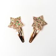 Haarspeldjes ster glitter goud