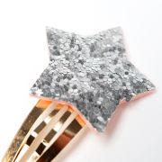 Haarspeltjes ster glitter zilver
