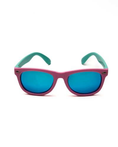 Zonnebril flexibel silicone roze