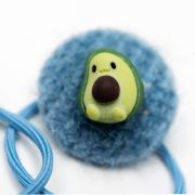 Elastiekje knoop avocado blauw