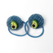 Elastiekje knoop avocado blauw