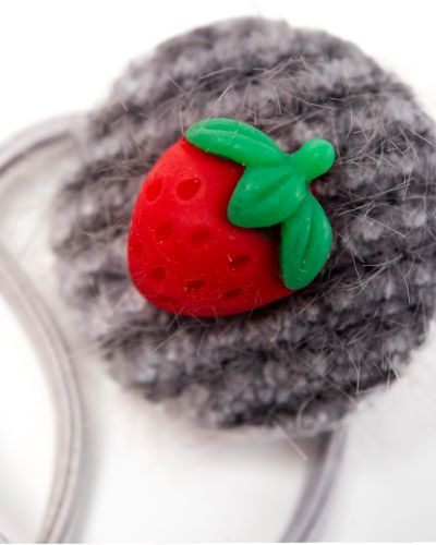 Elastiekje knoop aardbei rood