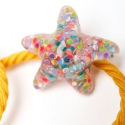 Glitter elastiekje zeester
