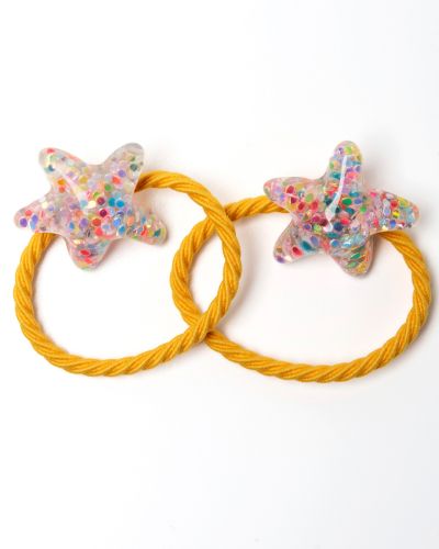 Glitter elastiekje zeester