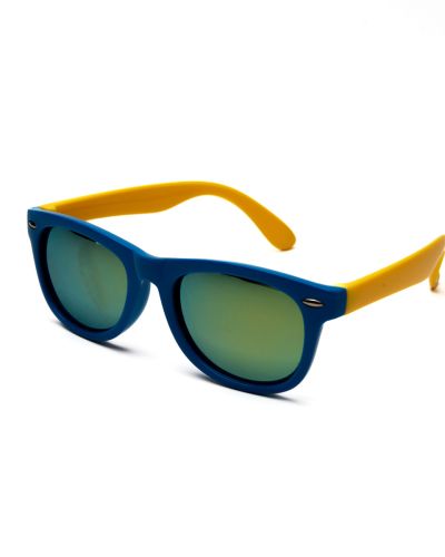 Zonnebril flexibel silicone blauw