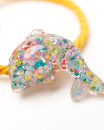 Elastiekje glitter dolfijn