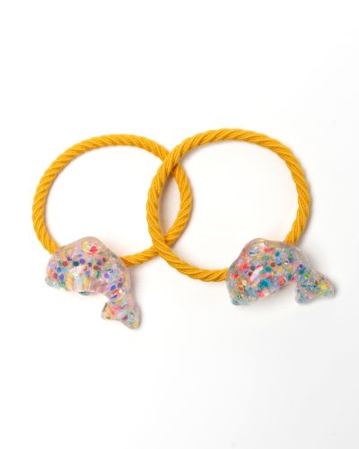 Glitter elastiekje dolfijn
