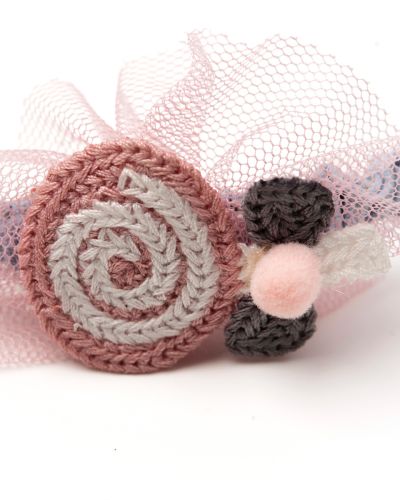 Diadeem paars met tule