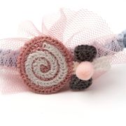 Diadeem paars met tule