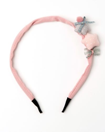 Diadeem roze met sterren