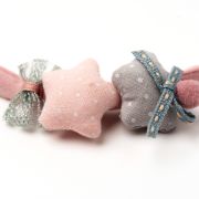 Diadeem roze met sterren