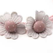 Diadeem roze met bloemen
