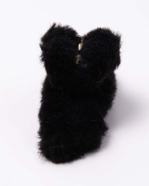 Haarclip fluffy zwart