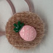 Elastiekje knoop ananas roze