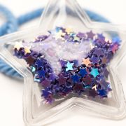 Elastiekje gevuld ster blauw