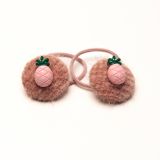 Elastiekje knoop ananas roze