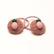 Elastiekje knoop ananas roze