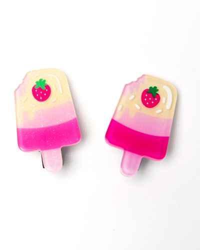 Haarspeltjes waterijsje roze