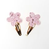 Haarspeldjes glitter bloem