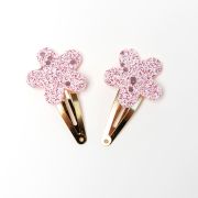 Haarspeltjes glitter bloem