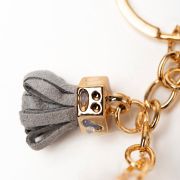 Sleutelhanger fluffy ijsje wit