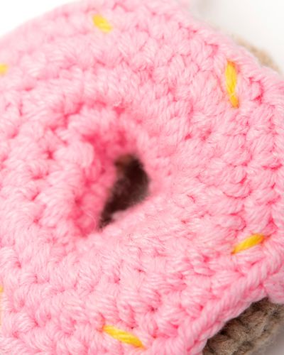 Sleutelhanger donut roze