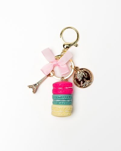 Sleutelhanger macaron groen
