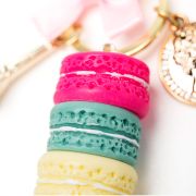 Sleutelhanger macaron groen