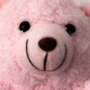 Sleutelhanger beertje roze