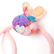 Haarelastiekje glas multi konijntjes