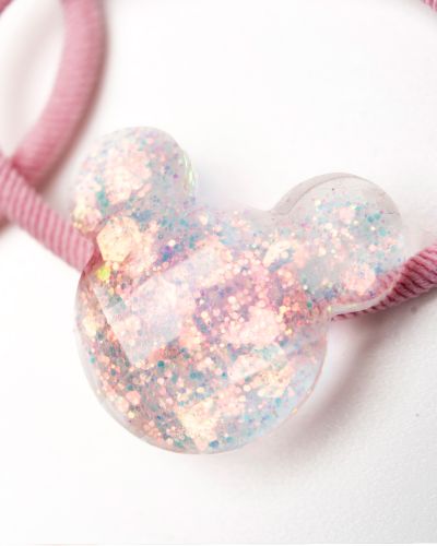 Haarelastiekje glitter glas muisje