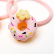 Haarelastiekje donut licht roze