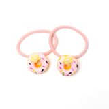 Haarelastiekje donut licht roze