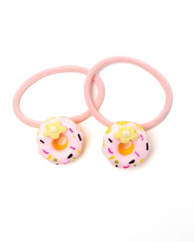 Haarelastiekje donut licht roze