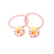 Haarelastiekje donut licht roze